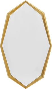 Lustro Ścienne Octagon Złote 90x150cm – obraz-1