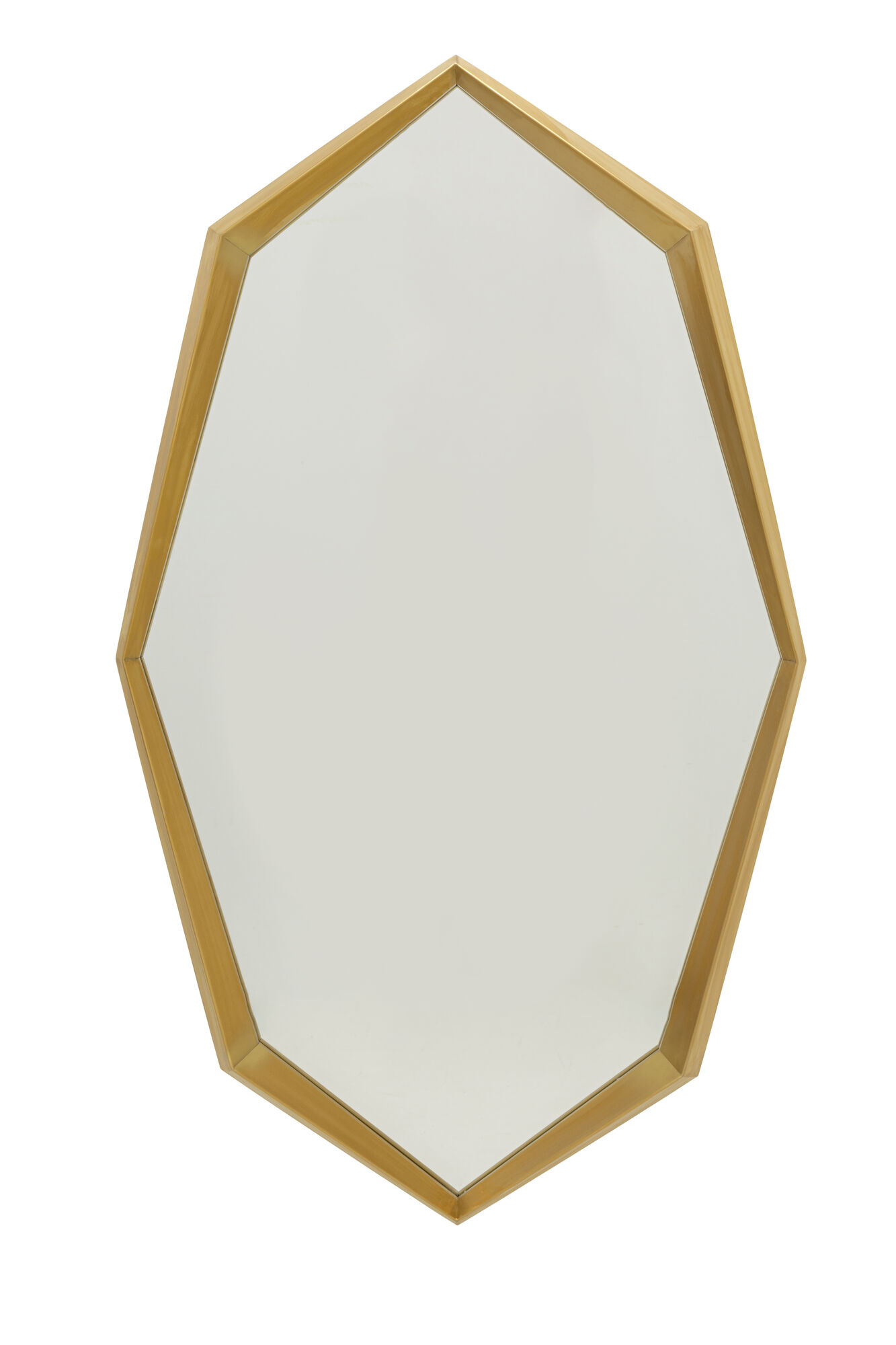 Lustro Ścienne Octagon Złote 90x150cm – obraz-1