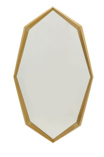 Lustro Ścienne Octagon Złote 90x150cm – obraz-1