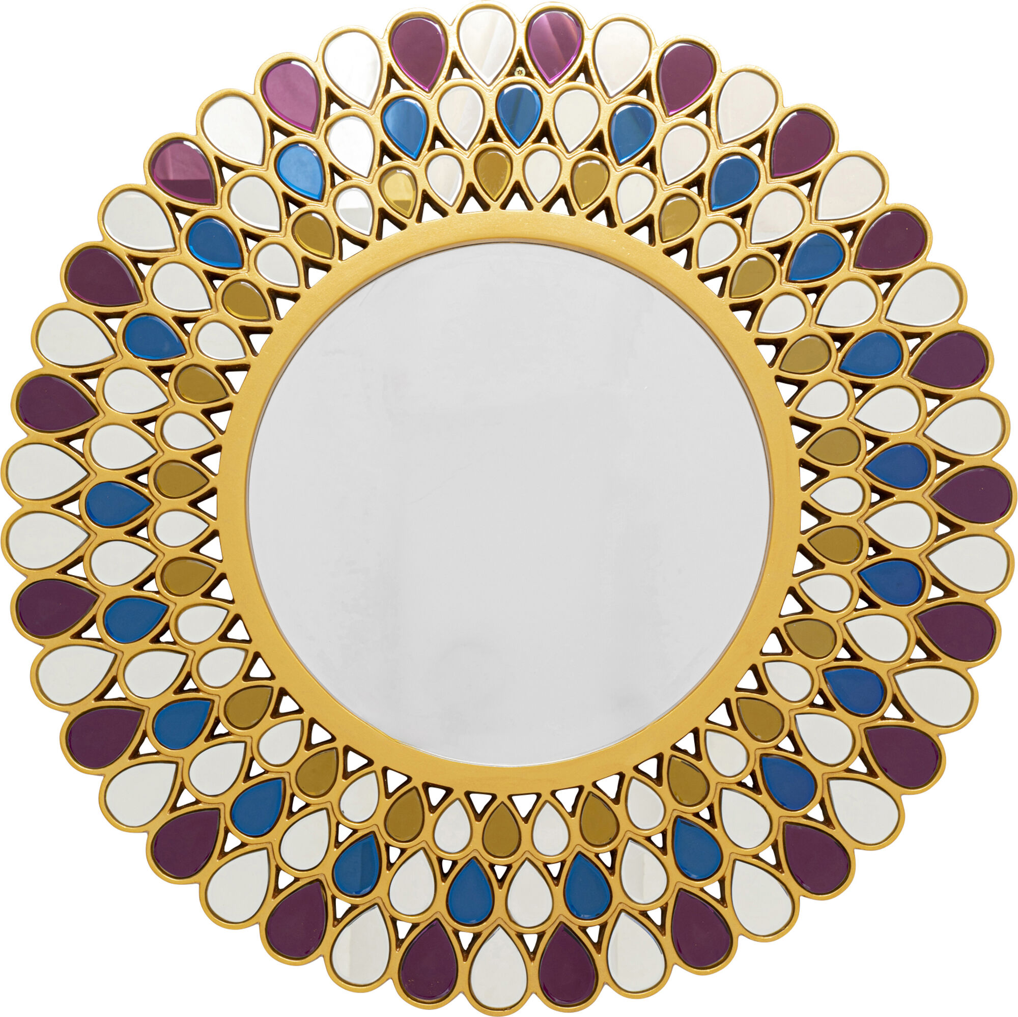 Sieninis veidrodis Pavone Mosaico Ø101cm – paveikslėlis-1.