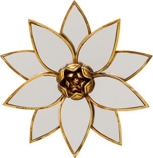 Dekoracja ścienna Lotus Mirror Ø33cm – obraz-1