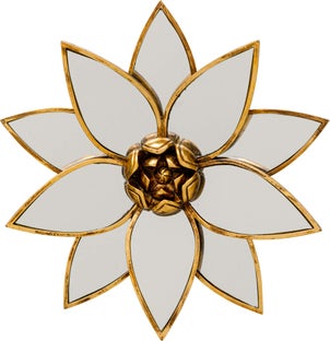 Väggdekor Lotus - Spegel Lotus, Ø33cm – bild-1.