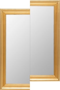 Sieninis veidrodis Double Vision Rectangular 121x81cm – paveikslėlis-1.