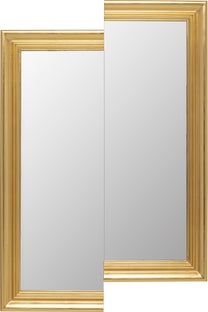 Oglinda de perete Double Vision dreptunghiulara 121x81 cm – imagine-1.