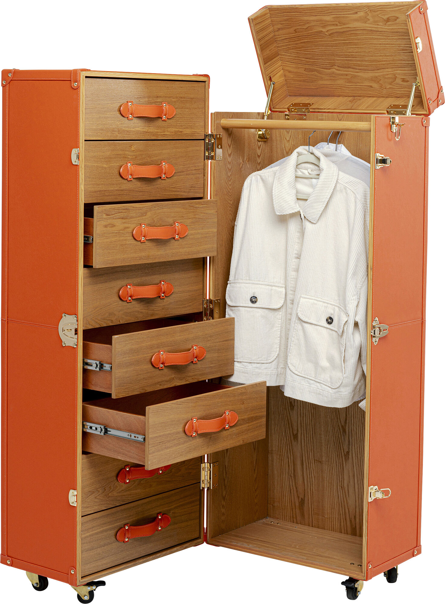Szafa Trunk Monaco Pomarańczowa – grafika-1.