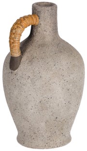 Wazon wysoki ceramiczny szary 35 cm – obraz-1