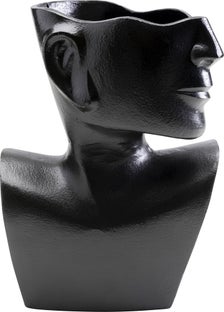 Vaza Rostro Side negru 27cm – imagine-1.
