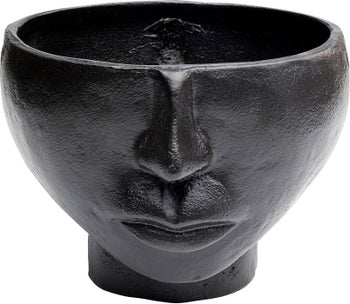 Fekete Half FaceVáza 23Cm – kép-1.