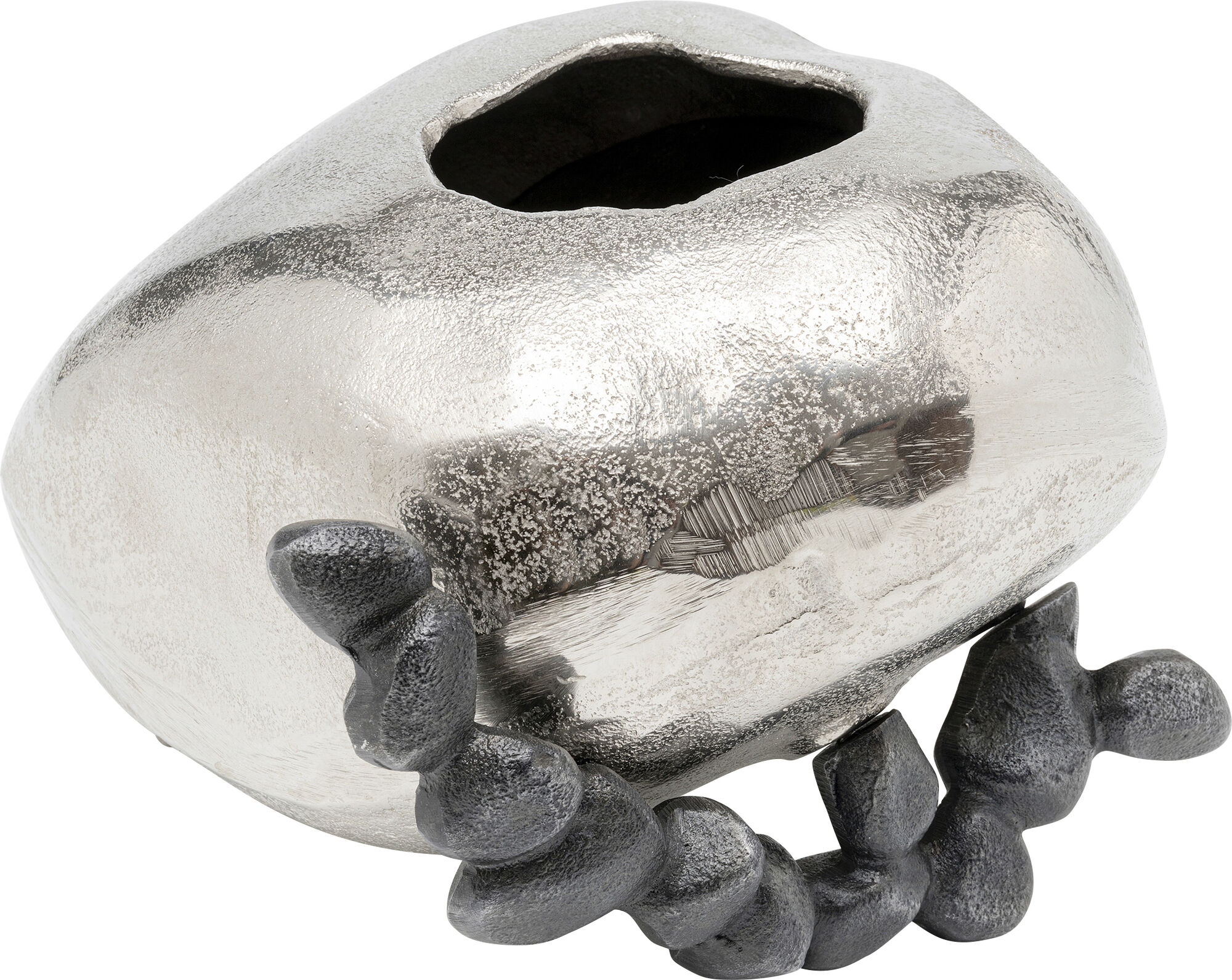 Vaza din aluminiu Art Stones 31x28 cm aurie – imagine-1.