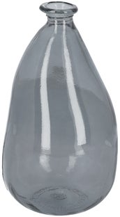 Wazon wysoki szklany niebieski 36 cm – obraz-1