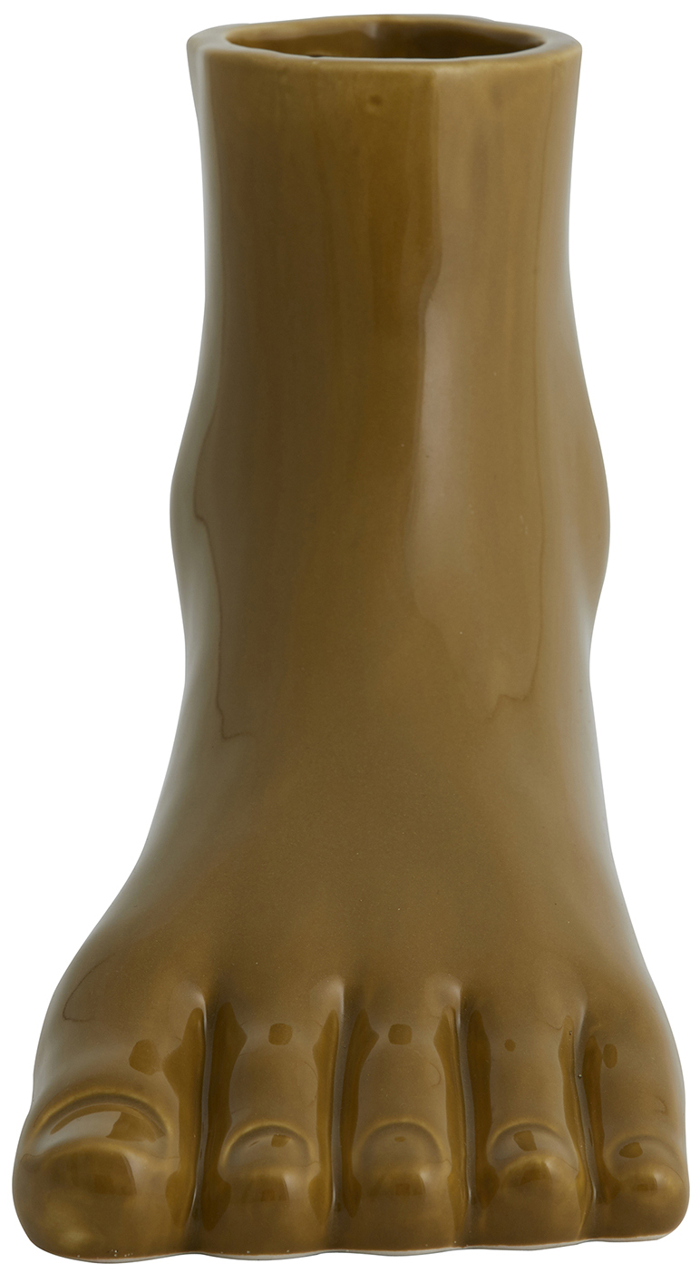 Wazon dekoracyjny zielony 26x12 cm – obraz-1