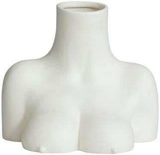 Wazon Avaji - Upper Body 27x23 cm biały – obraz-1