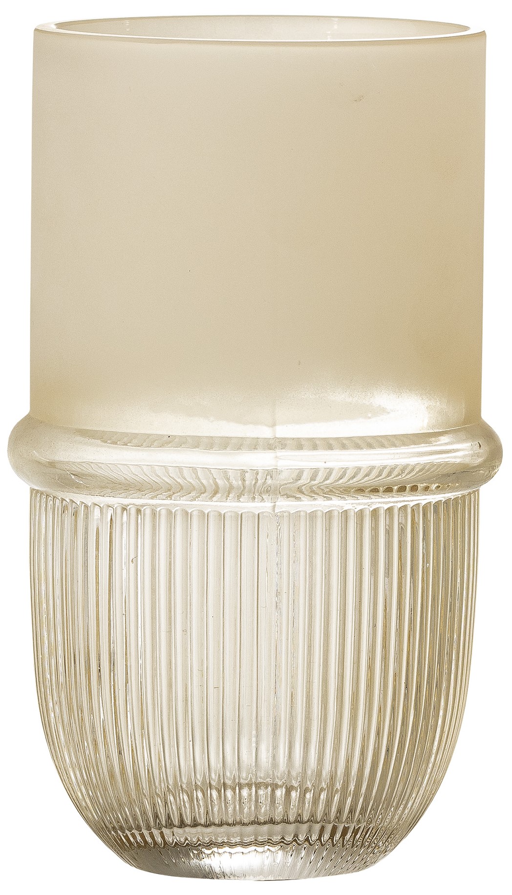 Wazon szklany transparentny 19 cm – obraz-1