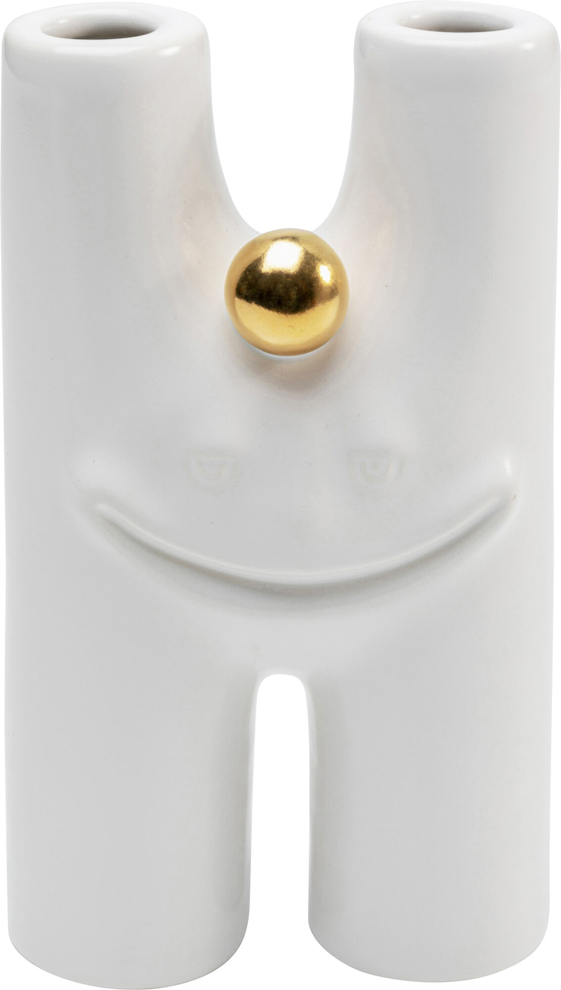 Vasija Funny Teeth blanco 16cm – Imagen-1.