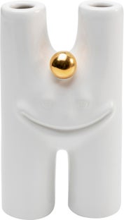 Fehér Funny Teeth Váza 16Cm – kép-1.
