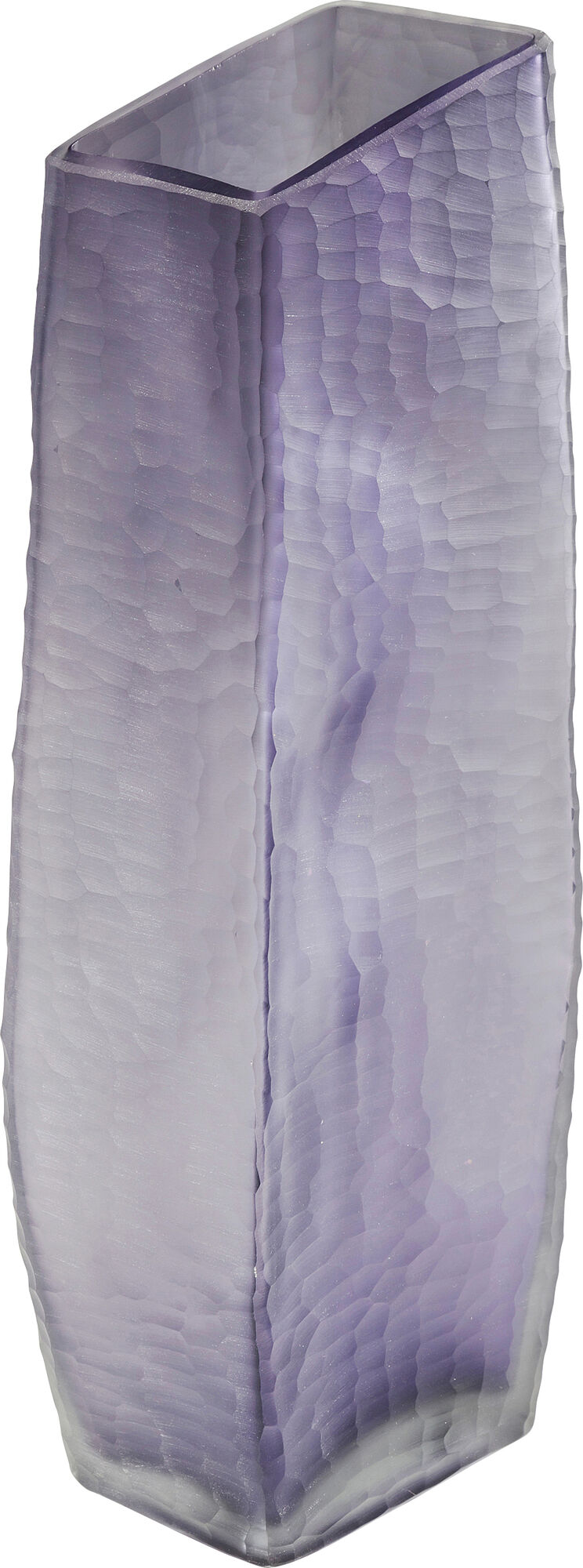 Wazon szklany fioletowy 40 cm – obraz-1