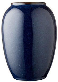 Wazon Bitz Ø13x20 cm ciemnoniebieski – obraz-1