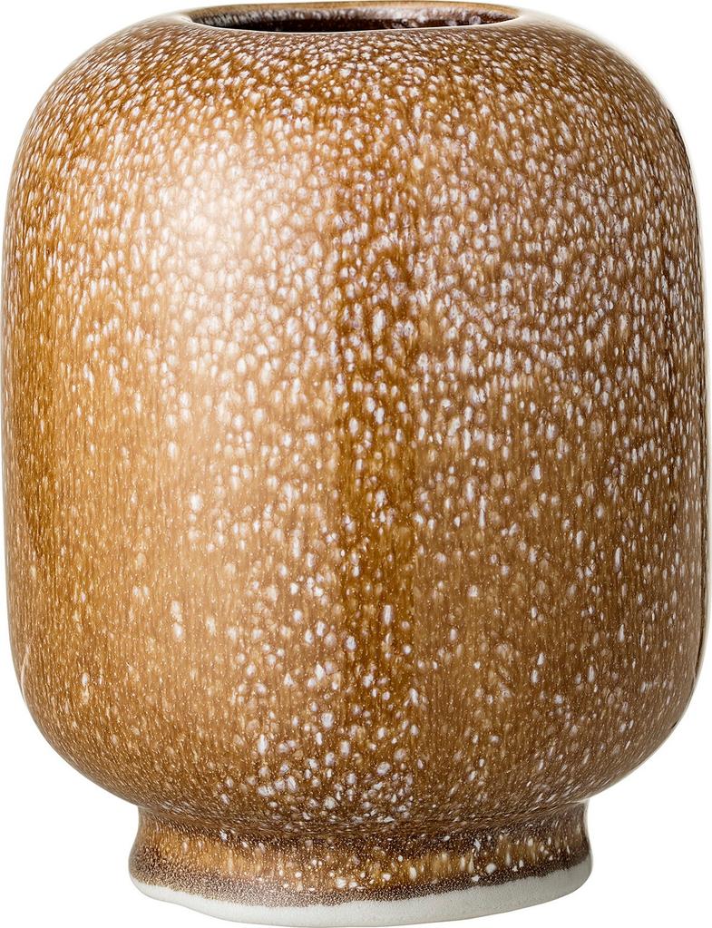 Wazon brązowy kamionka 16 cm – obraz-1