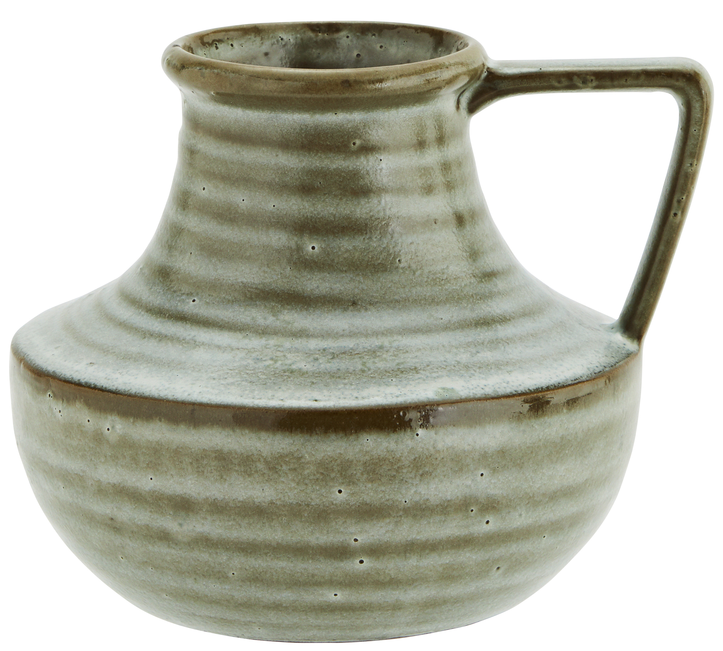 Wazon Caspe Ø19x17 cm zielono-brązowy – obraz-1