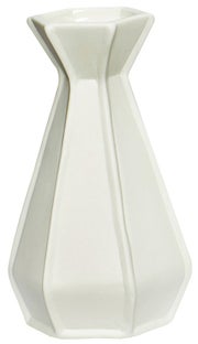 Wazon ceramiczny biały 15 cm – obraz-1