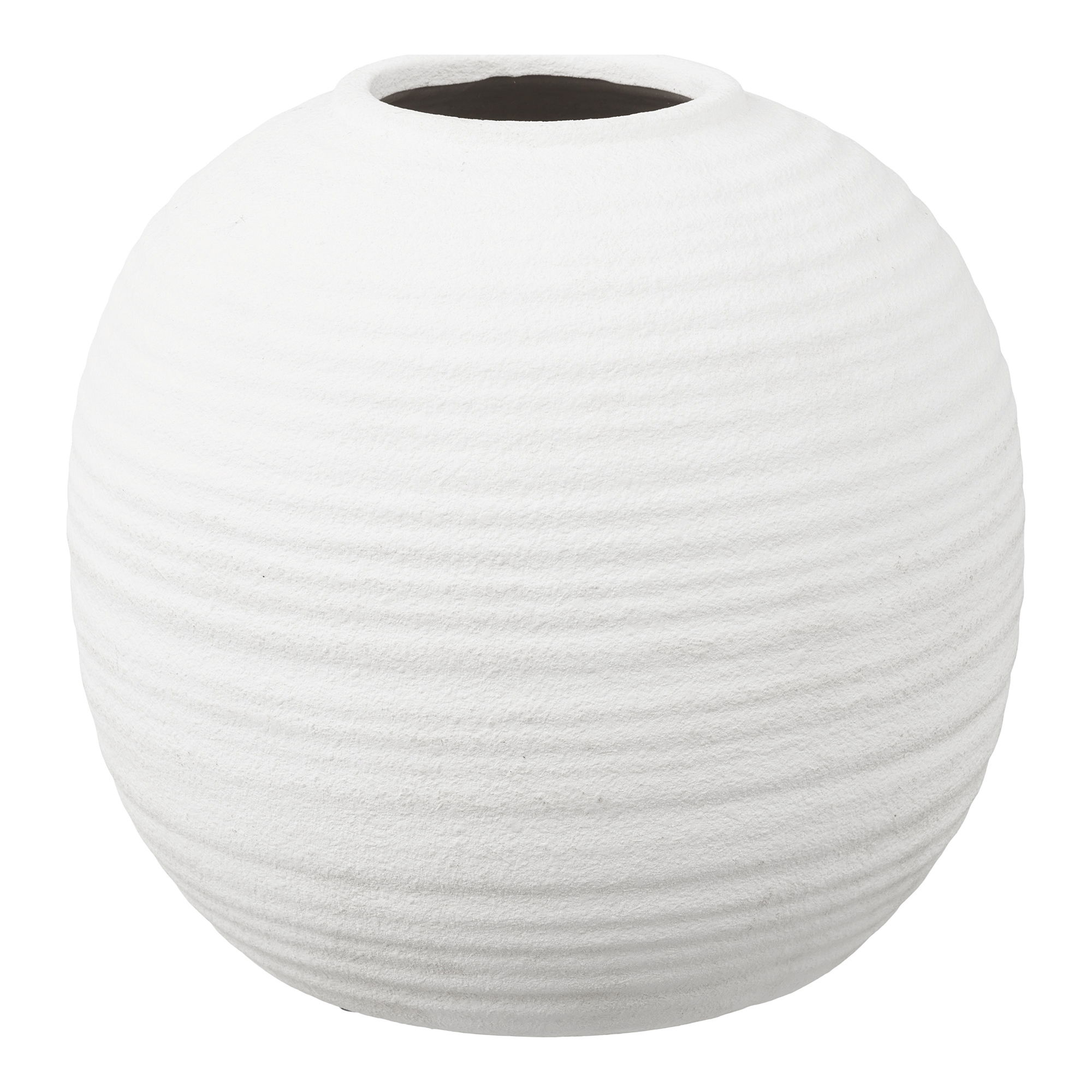 Wazon ceramiczny biały ø30x28,5 cm – grafika-1.