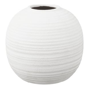 Wazon ceramiczny biały ø30x28,5 cm – grafika-1.