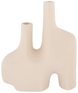 Wazon ceramiczny piaskowy z 2 otworami 24x27 cm – grafika-1.