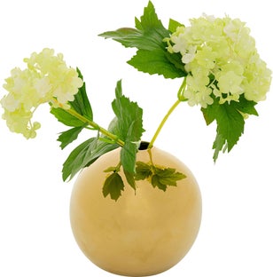 Wazon ceramiczny złoty Ø11 cm – obraz-1