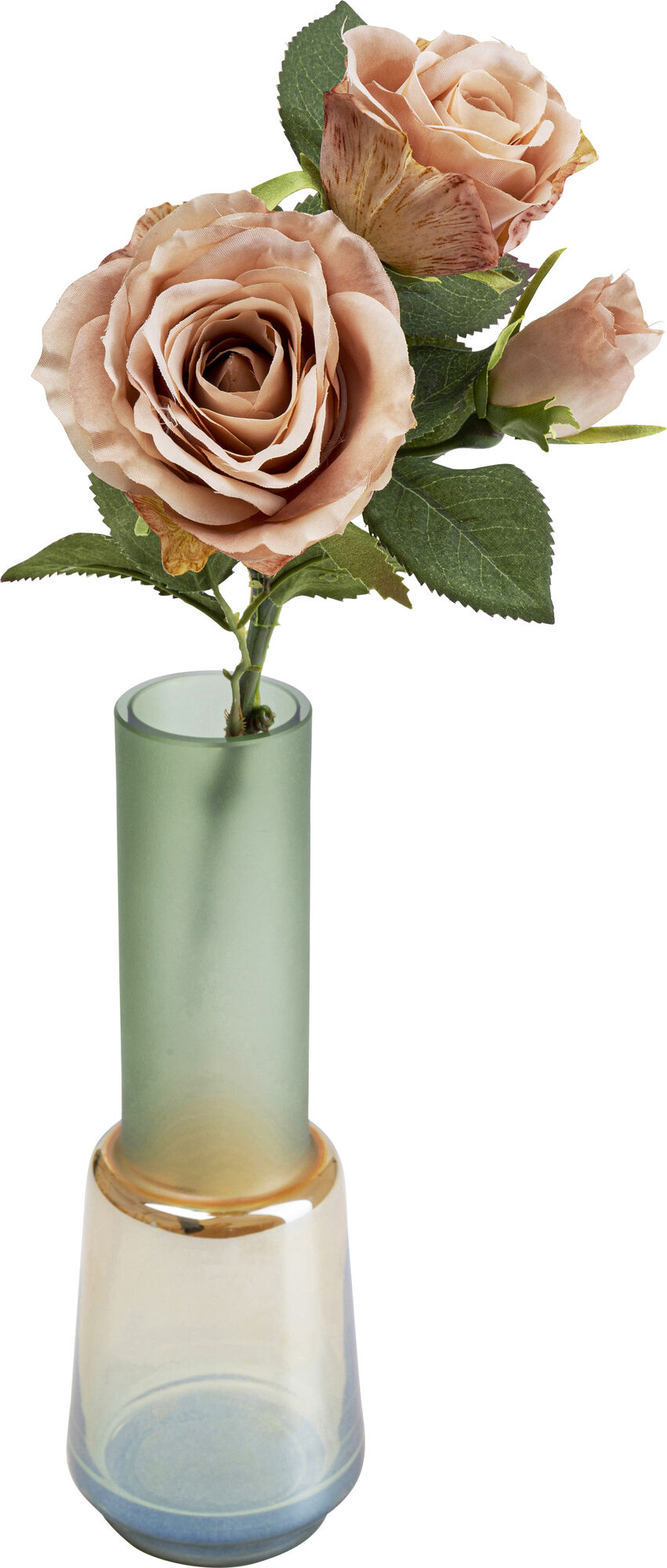 Wazon szklany kolorowy Ø9x26 cm – obraz-1