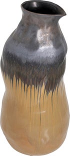 Wazon ceramiczny wysoki grafitowy 70 cm – obraz-1