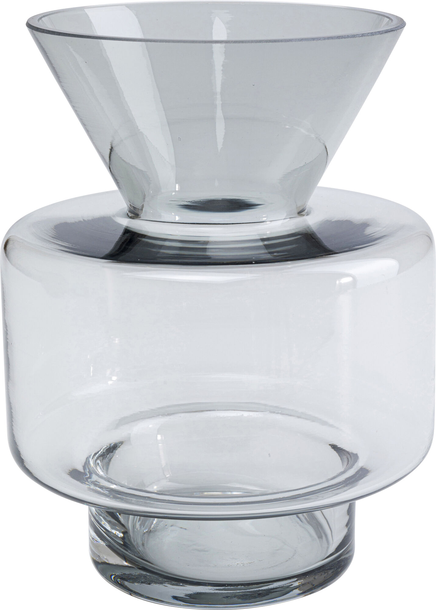 Wazon dekoracyjny transparentny Ø15x20 cm – obraz-1