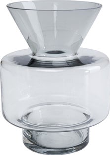 Wazon dekoracyjny transparentny Ø15x20 cm – obraz-1