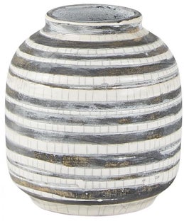 Wazon Cruz Ø9x9 cm szary – obraz-1