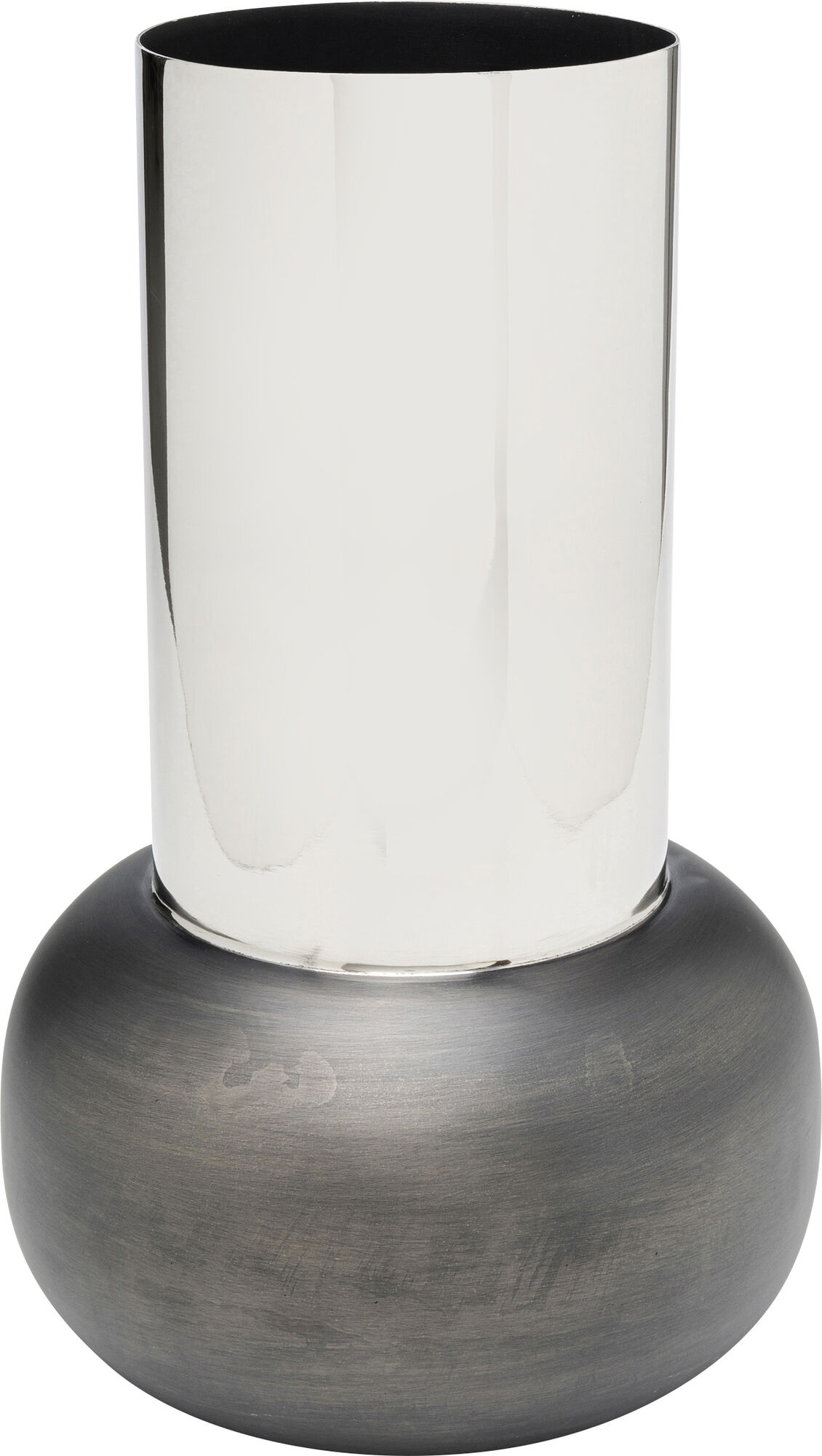 wazon-czarno-srebrny-aluminium-26x42-cm-54456-kare-design-sfmeble-pl