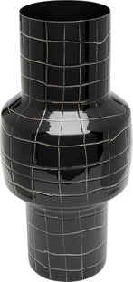 Wazon czarny stal emaliowana Ø16x33 cm – obraz-1