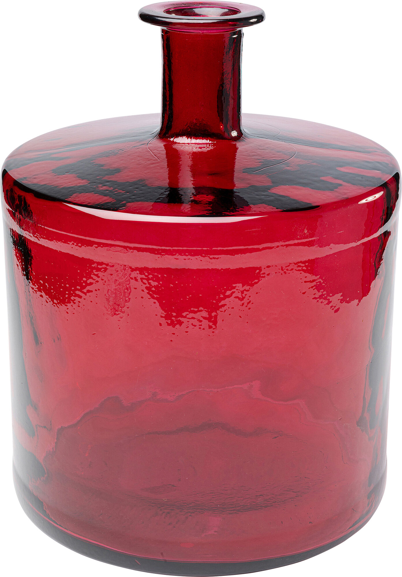 Wazon czerwony szklany Ø35x45 cm – obraz-1