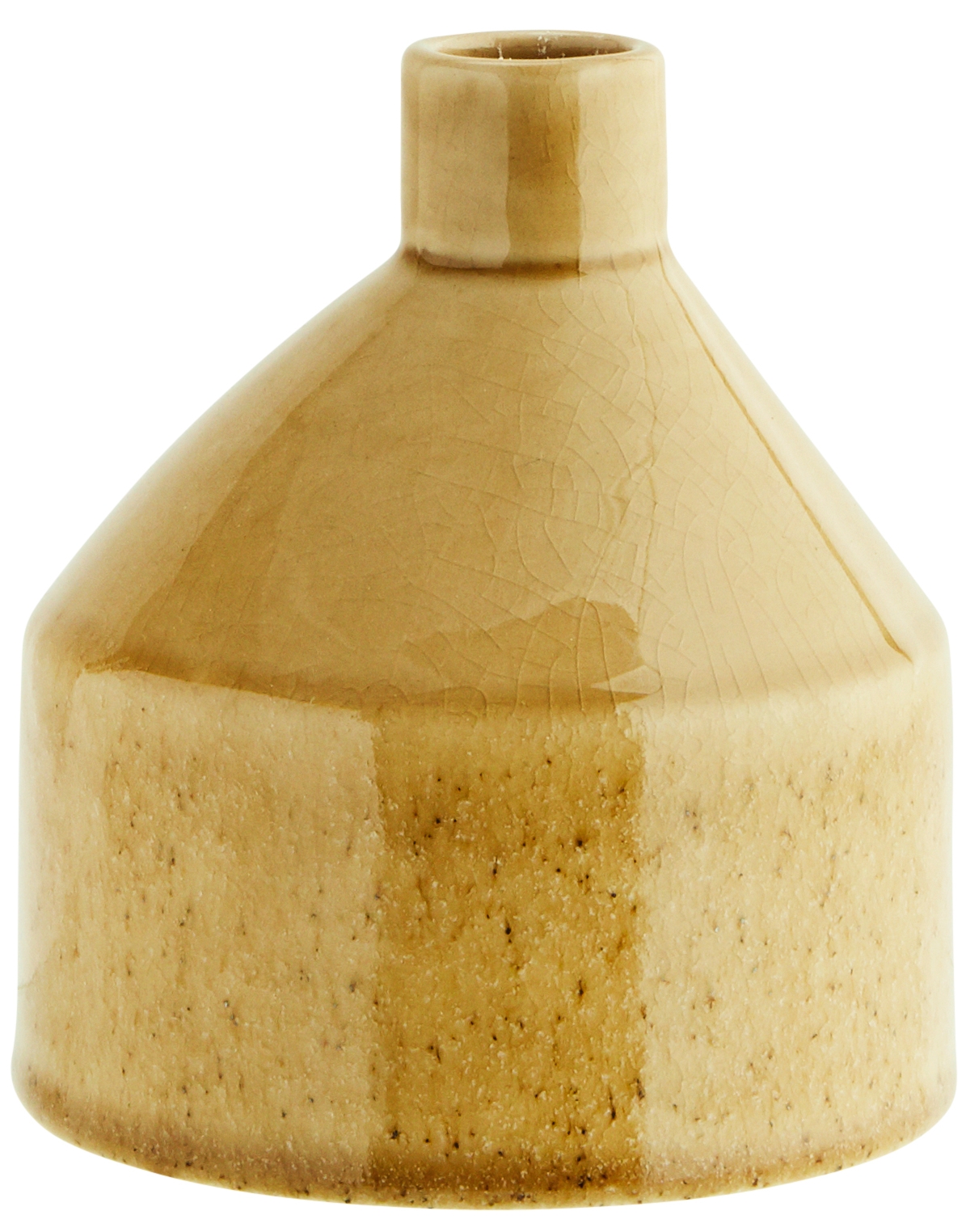 Wazon Dave Ø11x12 cm jasnożółty  – obraz-1