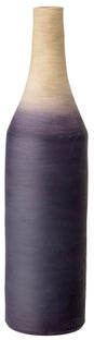 Wazon z terakoty Ø15x60 cm fioletowo-beżowy – obraz-1