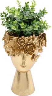 Vasija deco Flowercrown oro 20cm – Imagen-1.