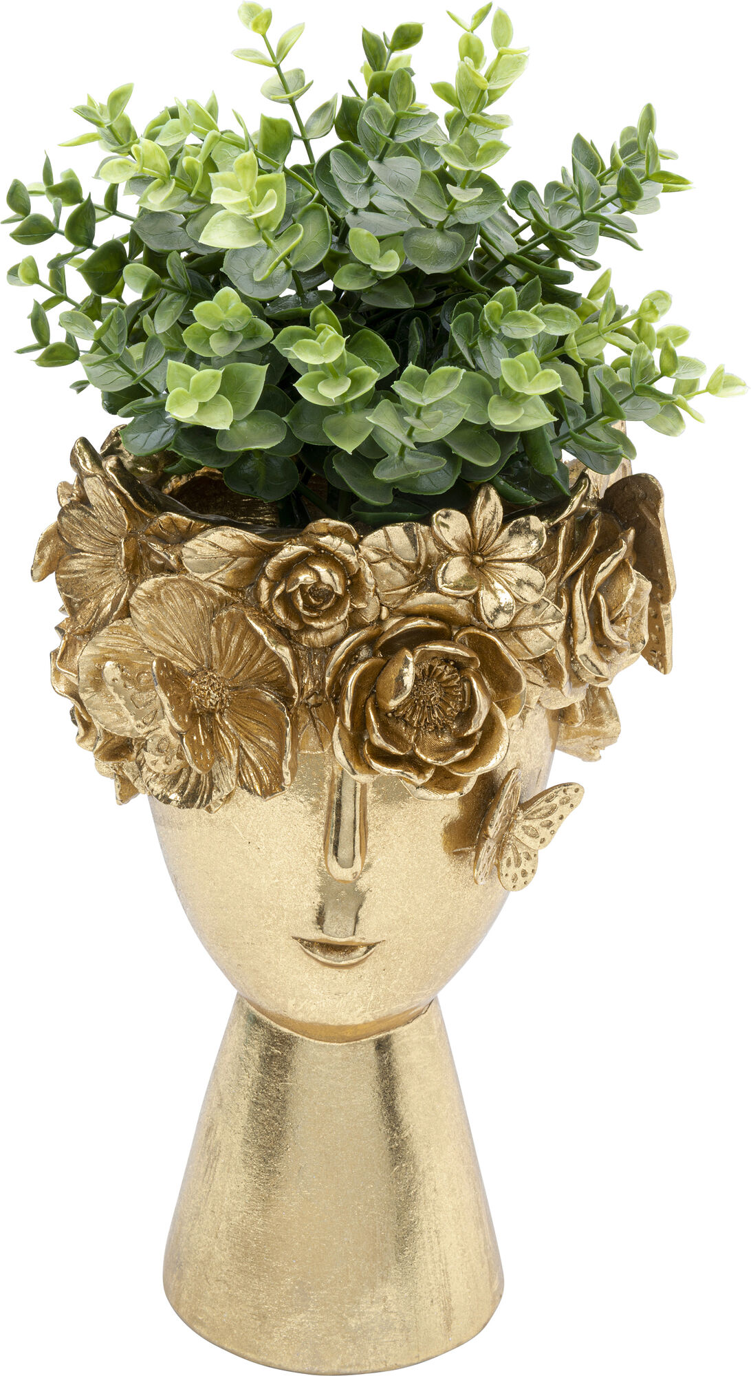 Vasija deco Flowercrown oro 20cm – Imagen-1.