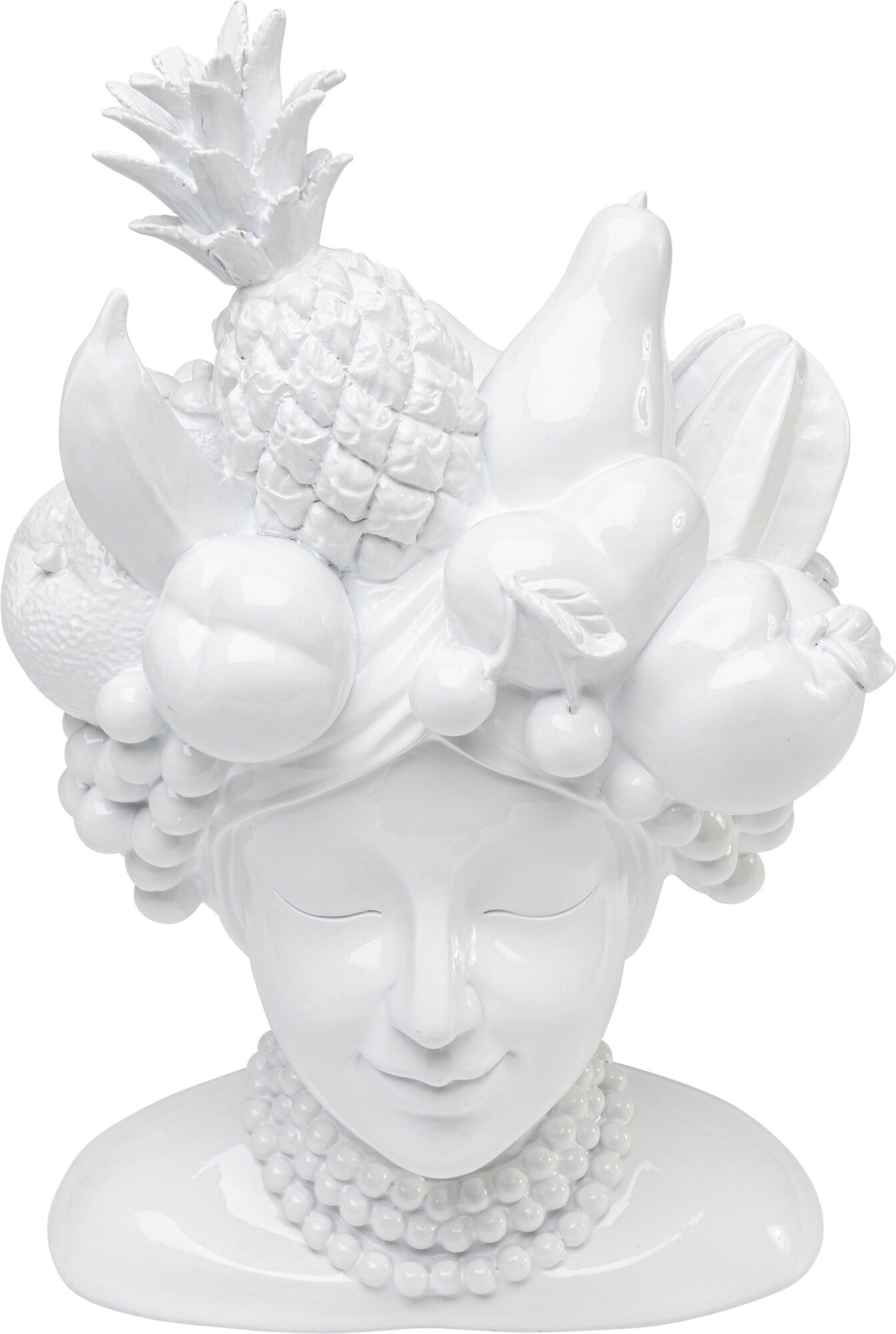 Vasija deco Fruity blanco 37cm – Imagen-1.