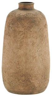 Wazon dekoracyjny Wavlaz Ø12x22 cm brązowy – obraz-1