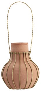 Wazon dekoracyjny wiszący Ring Ø9x10 cm naturalny – obraz-1