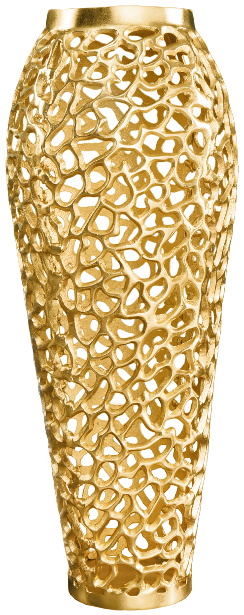 Wazon dekoracyjny złoty stop aluminium w nowoczesnym stylu do stylowego wnętrza – grafika-1.