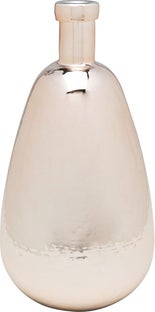 Wazon do salonu szklany srebrny duży Ø25x46 cm – obraz-1