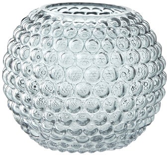 Wazon z dmuchanego szkła Ø15x13 cm szary – obraz-1