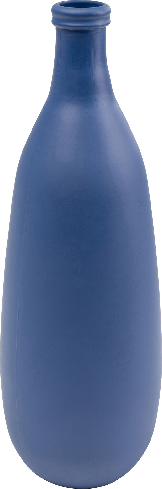 Wazon duży wysoki niebieski szkło z recyklingu Ø25x75 cm – obraz-1