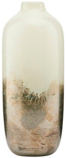 Wazon Earth Ø7x19 cm beżowy - metaliczny – obraz-1