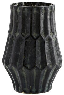 Wazon szklany zielony Ø12x18 cm – obraz-1