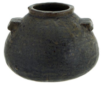 Wazon Ember Ø10x8 cm czarny – obraz-1